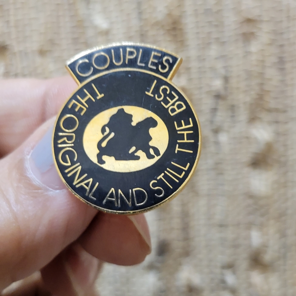 Rare Erotic "Couples - The Original and Still The Best" Lapel Pin